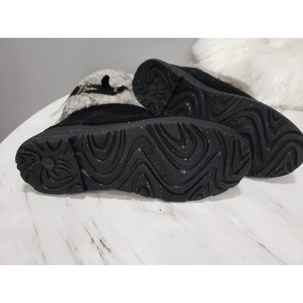 NEW NO BOX SIZE 7 Bearpaw Kara Fur Suede Mid Calf Boots Warm Winter Boots
